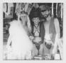 Photograph: [One Woman and Two Men in Halloween Costumes]