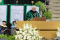 Photograph: [V. Lane Rawlins speaks at UNT Commencement]