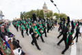 Photograph: [Marching band from UNT Homecoming parade]