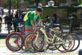 Thumbnail image of item number 1 in: '[Bicycles on UNT campus]'.