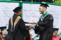 Primary view of [Student receiving diploma]