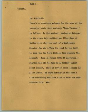 Primary view of object titled '[News Script: Case]'.