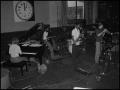Photograph: [Lab band performance in a building]