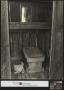 Photograph: [Interior of Outhouse]