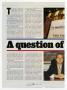 Primary view of ["A Question of Loyalty" article, March 13, 2001]