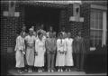 Photograph: [Group of Students Outside Building]