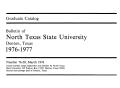 Thumbnail image of item number 3 in: 'Catalog of North Texas State University, 1976-1977, Graduate'.