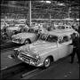 Photograph: [Automobiles in a factory, 2]