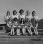 Photograph: [Group shot of ten NTSU cheerleaders, 6]