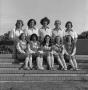Photograph: [Group shot of ten NTSU cheerleaders, 4]