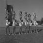Photograph: [NTSU cheerleaders in formation, 5]