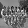 Photograph: [Group shot of ten NTSU cheerleaders, 10]