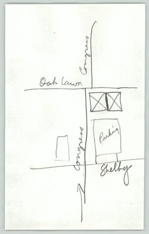 Primary view of object titled '[Hand Drawn Map and A Proposal: AIDS ARMS Network]'.