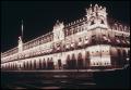 Primary view of National Palace, Zocalo at night