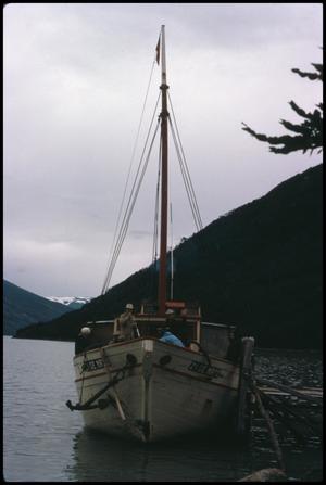 Primary view of object titled 'Our boat - Ultima Esperanza Channel (Channel of the Last Hope)'.