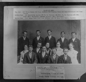 Primary view of object titled '[1899 North Texas Normal College Graduating class]'.