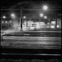 Photograph: [Cart at T&P rail at night]