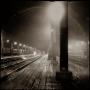 Photograph: [Amtrack station at night]