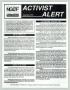 Primary view of Activist Alert: September 1992