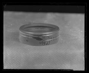 Primary view of object titled '[Worn part of an H-40, after 150 hour run test]'.