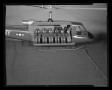 Photograph: [Scale model of an H-40 troop carrier, with troop seating installed]