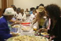 Photograph: [Buffet line at ladies luncheon, 2]