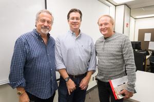 Primary view of object titled '[Mark Donald, Skip Hollandsworth, and George Getschow]'.