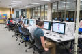 Photograph: [Students in the Willis Library computer lab, 2]