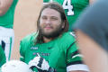 Photograph: [UNT Football Player Looking For Photo]