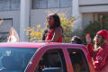 Primary view of [2014 Homecoming Queen Riding in the Parade]