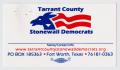 Primary view of [Tarrant County Stonewall Democrats Business Card]