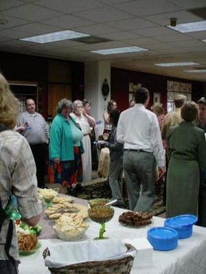 Primary view of object titled '[The 2007 New Faculty Reception guests]'.