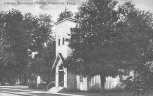 Primary view of object titled '[Calvary Episcopal Church in 1947]'.