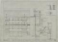 Technical Drawing: Garage Building, Abilene, Texas: Front Detail Elevation