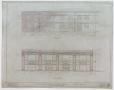 Technical Drawing: Store Building, Abilene, Texas: Rear & Front Elevation