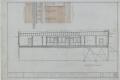 Technical Drawing: Robert Mancill Building, Cisco, Texas: Longitudinal Elevation & Corni…