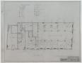 Technical Drawing: Bank And Office Building, Brownwood, Texas: First Floor Plan