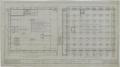 Technical Drawing: Warehouse, Cisco, Texas: Foundation & First Floor Plans