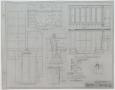 Technical Drawing: Five Story Store And Office Building, Coleman, Texas: Elevation Rende…