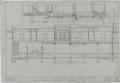 Technical Drawing: F & M State Bank, Ranger, Texas: Longitudinal Section On Line "C C"
