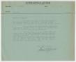 Letter: [Letter from T. L. James to D. W. Kempner, November 7, 1947]