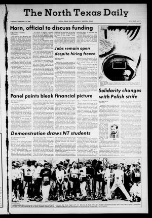 Primary view of object titled 'The North Texas Daily (Denton, Tex.), Vol. 65, No. 71, Ed. 1 Tuesday, February 16, 1982'.