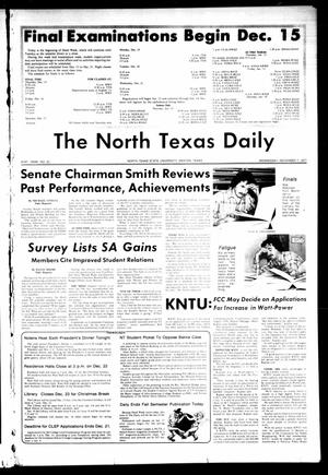 Primary view of object titled 'The North Texas Daily (Denton, Tex.), Vol. 61, No. 55, Ed. 1 Wednesday, December 7, 1977'.