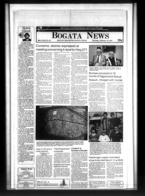 Primary view of object titled 'Bogata News (Bogata, Tex.), Vol. 88, No. 42, Ed. 1 Thursday, February 25, 1999'.