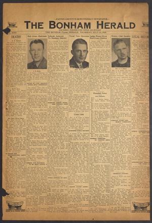 Primary view of object titled 'The Bonham Herald (Bonham, Tex.), Vol. 22, No. [100], Ed. 1 Thursday, July 14, 1949'.