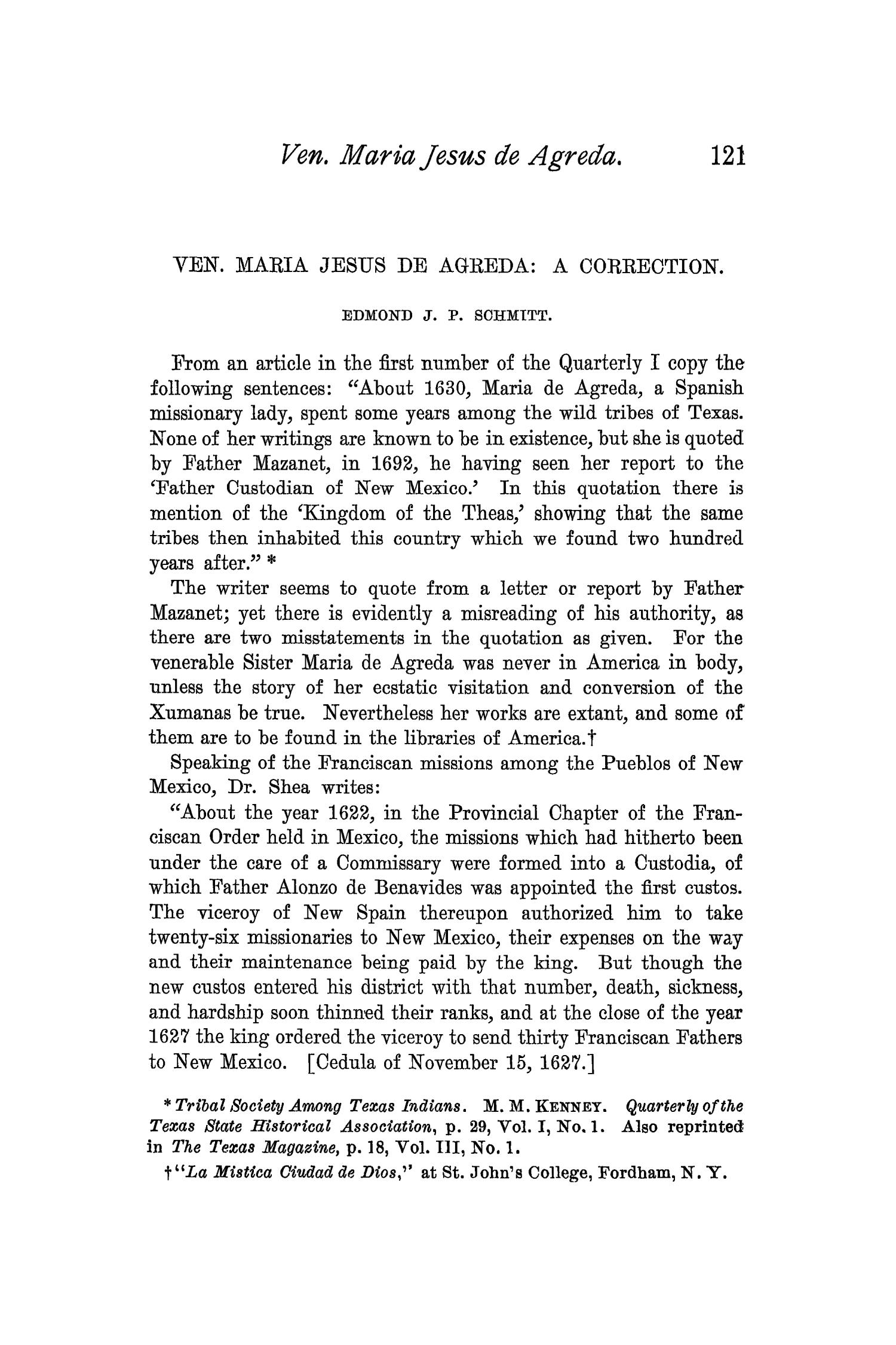 The Quarterly of the Texas State Historical Association, Volume 1, July 1897 - April, 1898
                                                
                                                    121
                                                