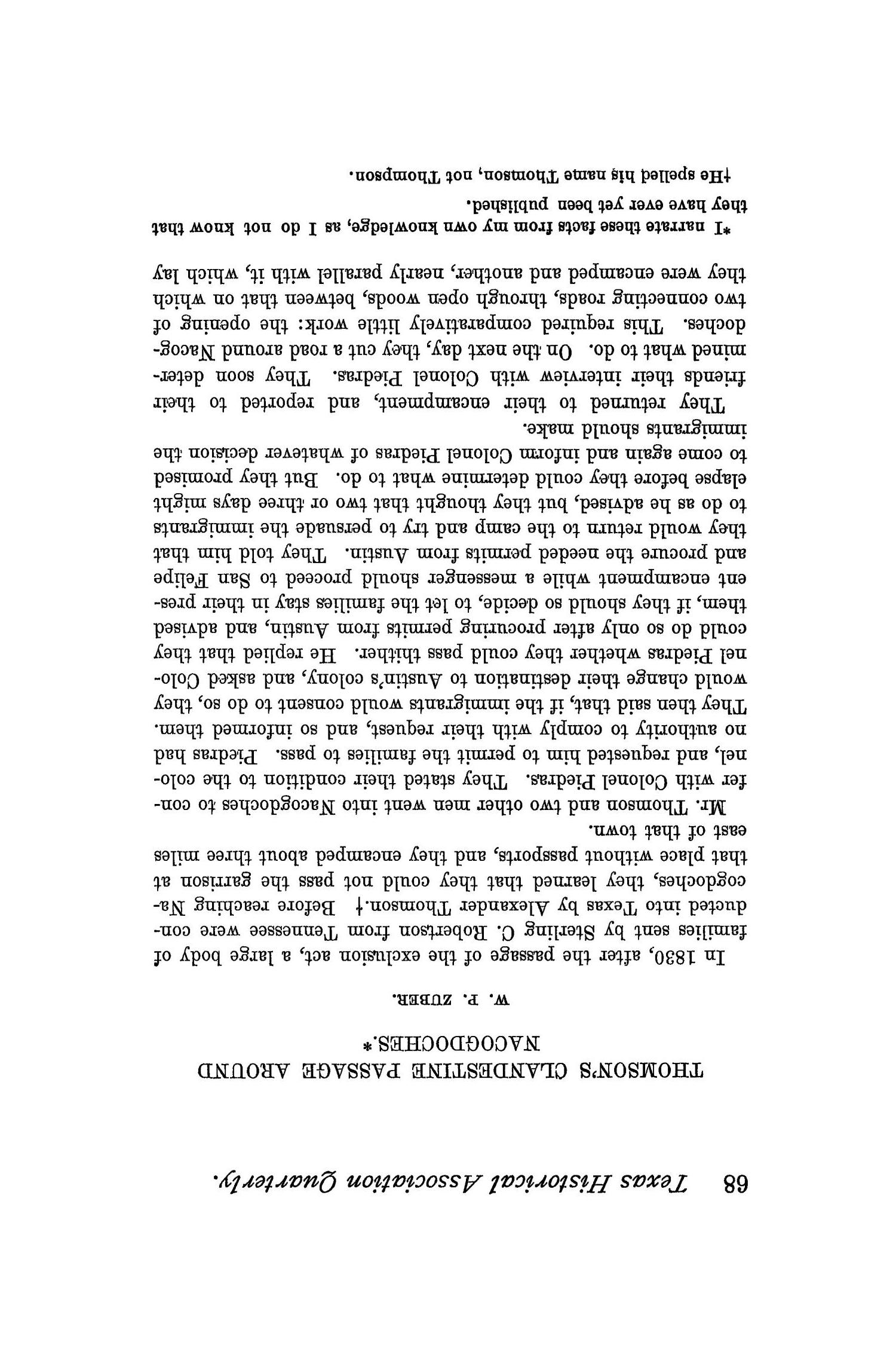 The Quarterly of the Texas State Historical Association, Volume 1, July 1897 - April, 1898
                                                
                                                    68
                                                
