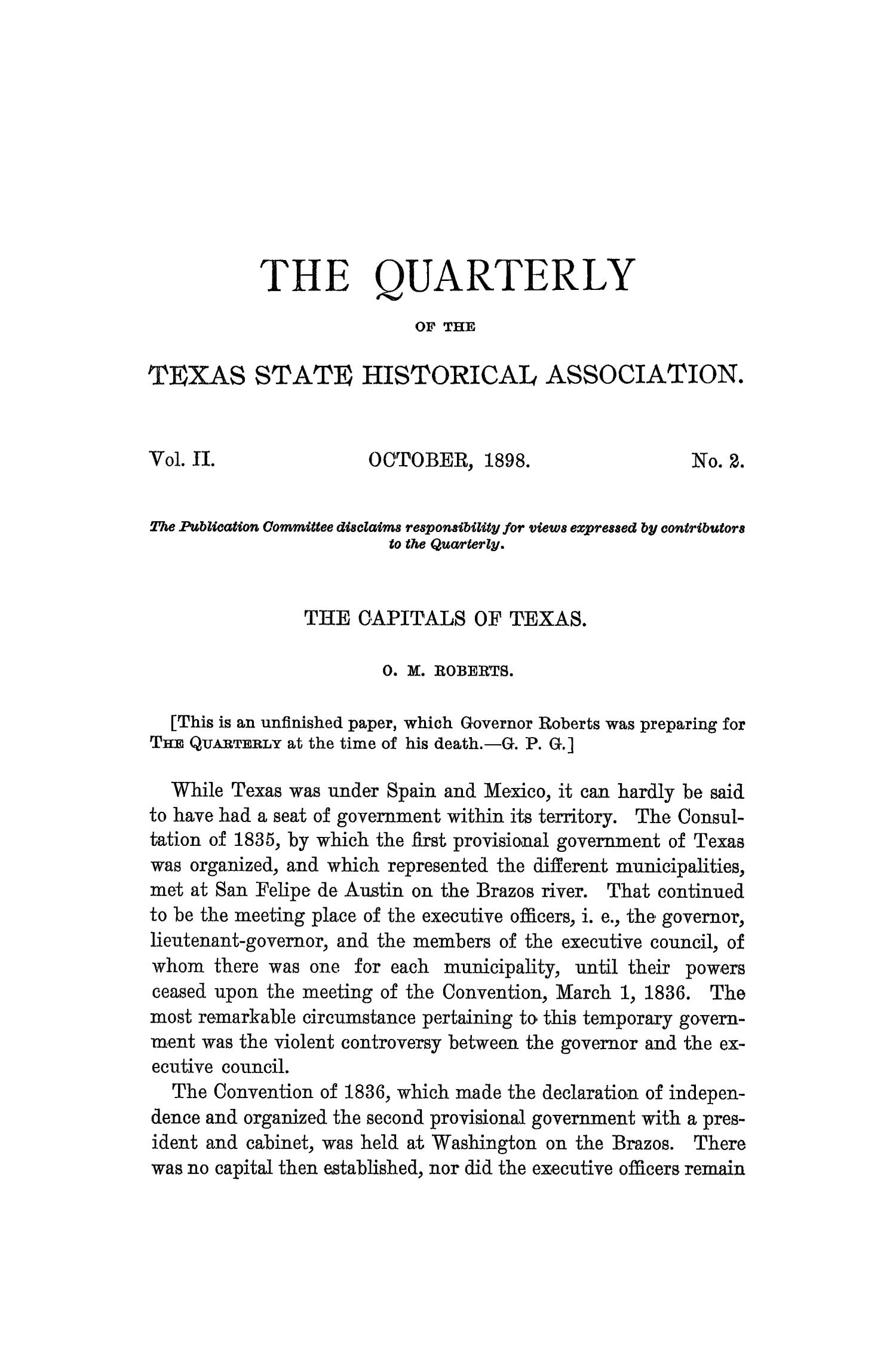 The Quarterly of the Texas State Historical Association, Volume 2, July 1898 - April, 1899
                                                
                                                    117
                                                