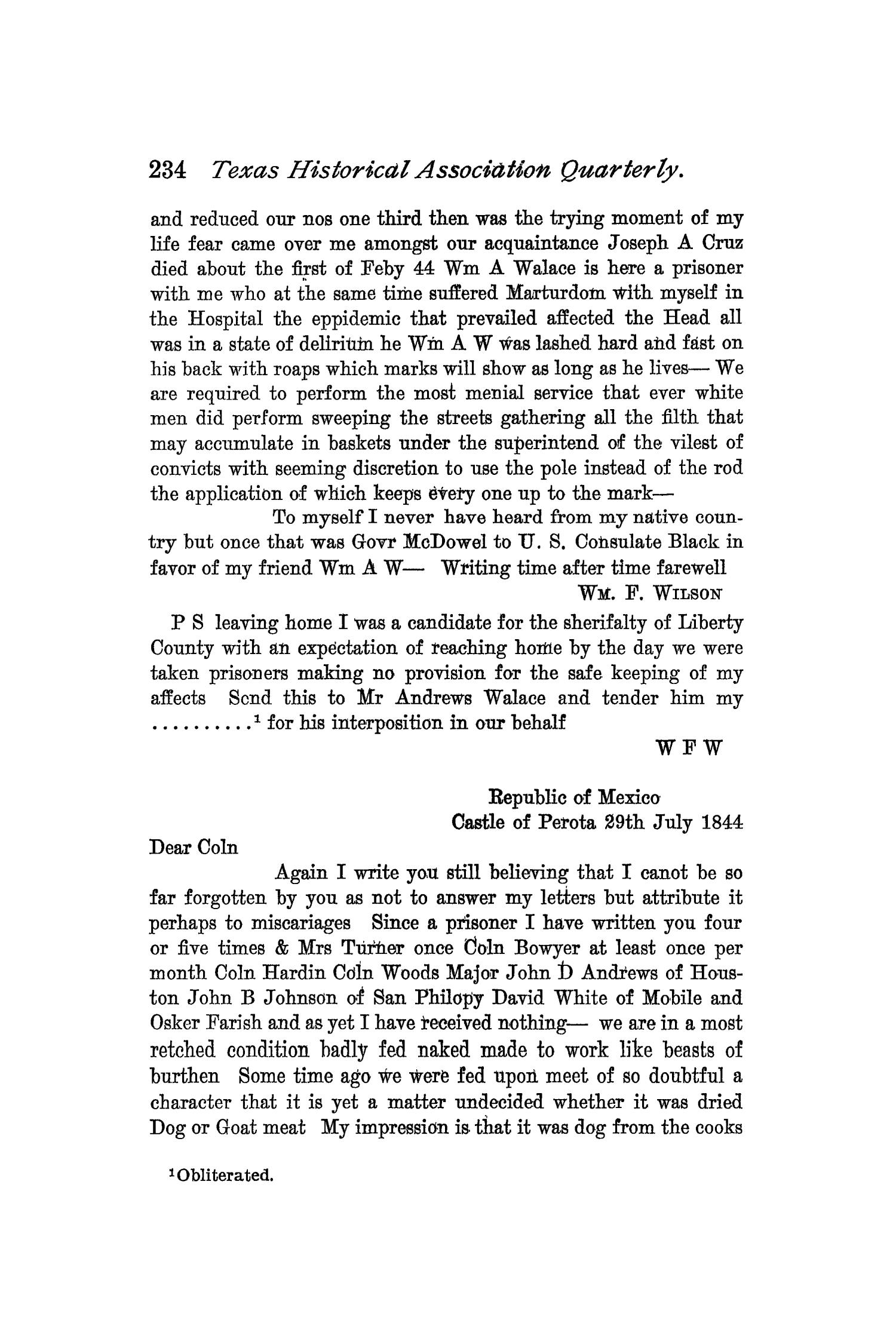 The Quarterly of the Texas State Historical Association, Volume 2, July 1898 - April, 1899
                                                
                                                    234
                                                