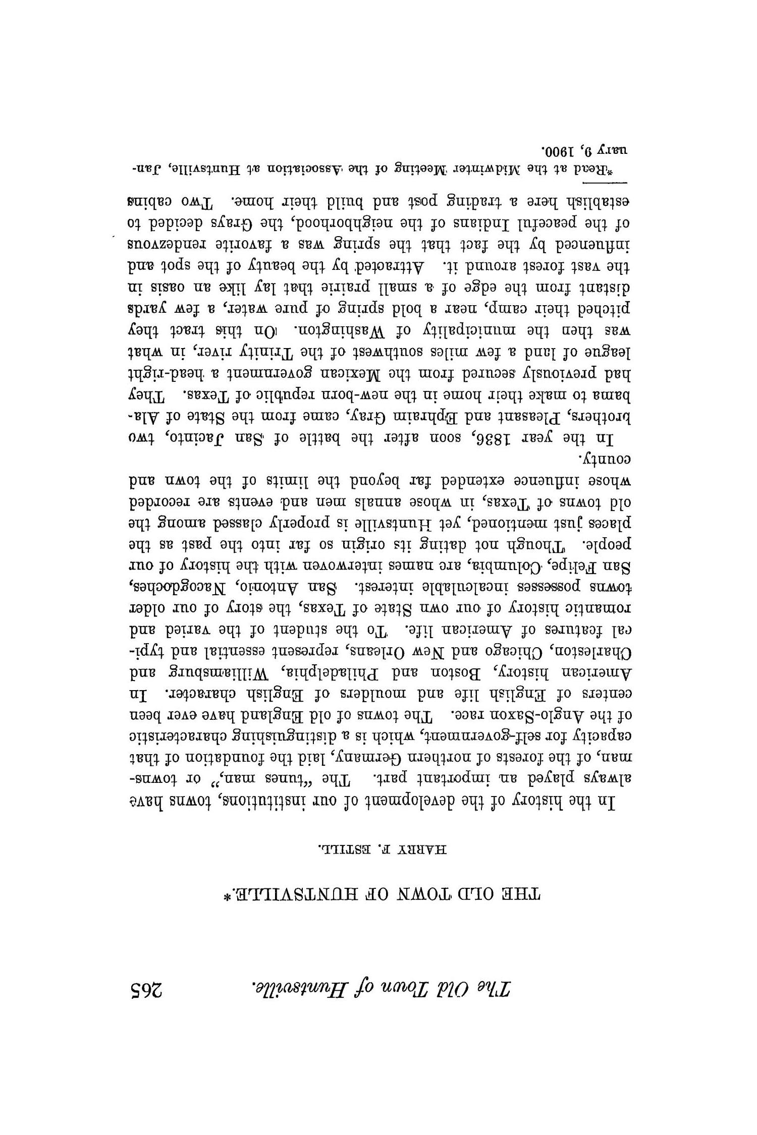 The Quarterly of the Texas State Historical Association, Volume 3, July 1899 - April, 1900
                                                
                                                    265
                                                